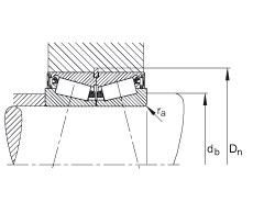 圓錐滾子軸承 JK0S060, 整體圓錐滾子軸承，單側(cè)唇密封，直徑系列 0